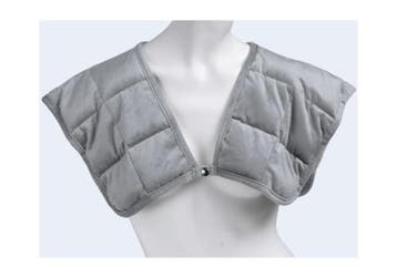 Swiss Nights Verzwaard Neckwrap - Minky Fleece Antraciet, Nieuw