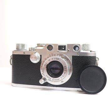 Leica IIIc Chrome (LOOHW) 35mm [RED DAIL] - Leitz Elmar 5cm