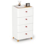 LIVSK Commode met 4 Laden - Uitneembare Opberglade - Bamboe, Verzenden, Nieuw
