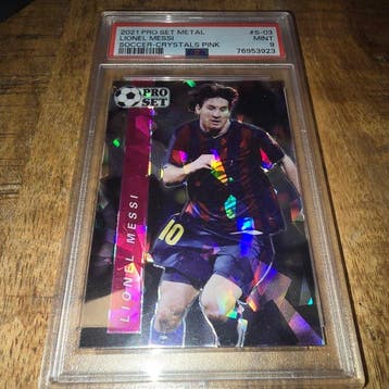 2021 Leaf Pro Set Metal Lionel Messi S-03 Parallel card,, Nieuw