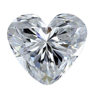 1 pcs Diamant (Natuurlijk) - 0.92 ct - Hart - H - IF -, Sieraden, Tassen en Uiterlijk, Edelstenen, Nieuw