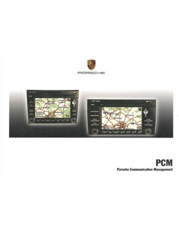 2009 PORSCHE PCM INSTRUCTIEBOEKJE DUITS