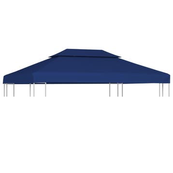vidaXL Prieeldak 2-laags 4x3m 310 g/m² blauw, Verzenden, Nieuw