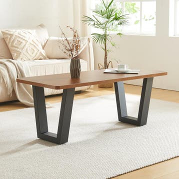 Stalen onderstel Lalling set van 2 tafelpoot 43x25/40 cm zwa, Verzenden, Nieuw