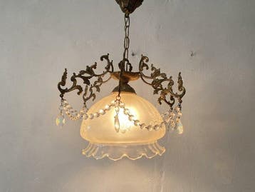 Lamp - Vintage plafondlamp – neoclassieke stijl met geëtste