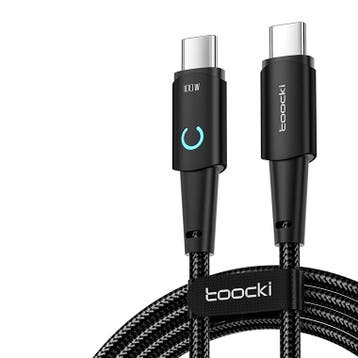 DrPhone SpeedLine USB-C Kabel 100W PD, 5A Snelladen, LED Lic, Verzenden, Nieuw