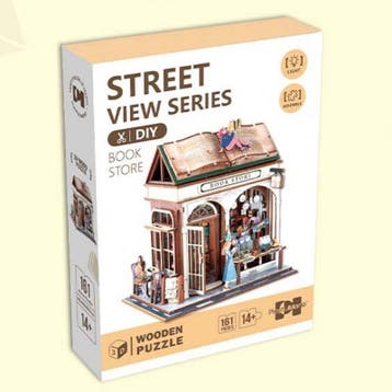 PlayfulMario Boekenwinkel - Bookstore met verlichting 148..., Verzenden, Nieuw