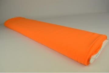 Oranje chiffon stof  - 15 of 50 meter rol, 120 cm of meer, Oranje, Ophalen of Verzenden, Polyester