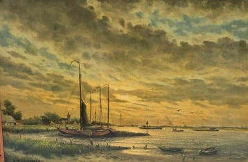 Henk van der Wijngaard (1922-2012) - Langs de Lek.