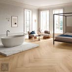 Visgraat houtlook tegel, 10x60 nu € 62,50 m², 60 cm of meer, Keramiek, Nieuw, Vloertegels