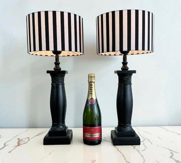 Diga Colmore - Tafellamp (2) - Empire-stijl chic - Aluminium