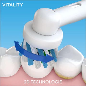 Elektrische Tandenborstel Oral-B Vitality 100 CrossAction Zw, Verzenden, Nieuw