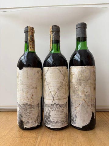 1972 Marqués de Riscal - Álava, Rioja - 3 Flessen (0.75, Nieuw