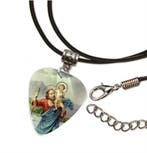 Plectrum ketting leer Heilige Christoffel, Verzamelen, Ophalen of Verzenden, Nieuw, Kleding