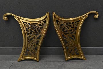 Decoratief ornament (2) - Frankrijk - Bronzen plaquettes