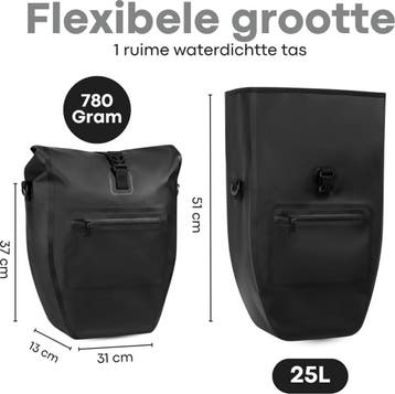 Kioto Fietstas enkel - 100% Waterdicht - Makkelijk te, Ophalen of Verzenden, Nieuw, Kioto