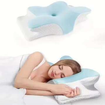 Ergonomisch Vlinder Nekkussen van Traagschuim Slaapkussen, Verzenden, Nieuw