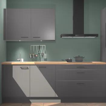 Onyxgrijze keuken Chicago 21864, Verzenden, Nieuw