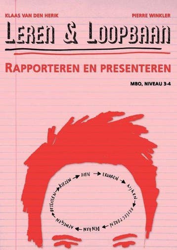 9789087712303 Leren  Loopbaan Mbo niveau 3-4 Raporteren e..., Boeken, Verzenden, Zo goed als nieuw, Klaas van den Herik