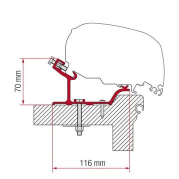 Fiamma Hobby Easy/Ontour/Adria Adora Kit F65/F80, Caravans en Kamperen, Nieuw