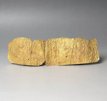 Oud-Romeins Goud Blad / folie mondstuk of diadeem met het