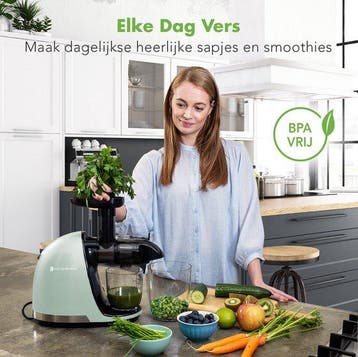 2dekans | KitchenBrothers Slowjuicer - Juicer - Groenten en, Ophalen of Verzenden, Zo goed als nieuw