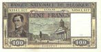 Bankbiljet 100 francs 1945-1950 Prachtig, Verzenden