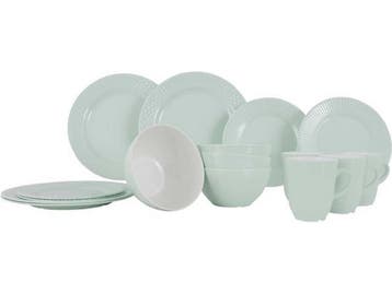 Gimex Royal Line Servies - 16-Delig - 100% melamine - Pastel, Verzenden, Zo goed als nieuw