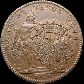 Frankrijk. Louis XV (1715-1774). Jeton 1728-El exilio y el