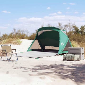 vidaXL Strandtent 2-persoons zeegroen waterdicht, Verzenden, Nieuw, Tot en met 2