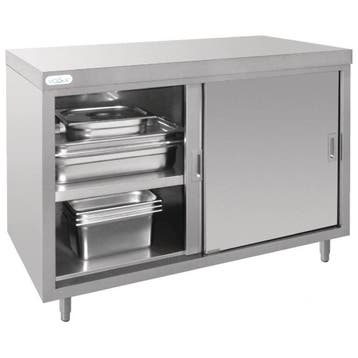 RVS Ladenkast met Schuifdeuren | 120x60x(H)90cm Vogue, Verzenden, Nieuw in verpakking