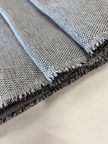 Hoogwaardig! Luxe geweven stof zwart en wit - Textiel - 530