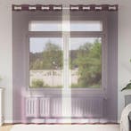 vidaXL Gordijnen voile met doorvoertules 2 st 140x225 cm, Verzenden, Nieuw