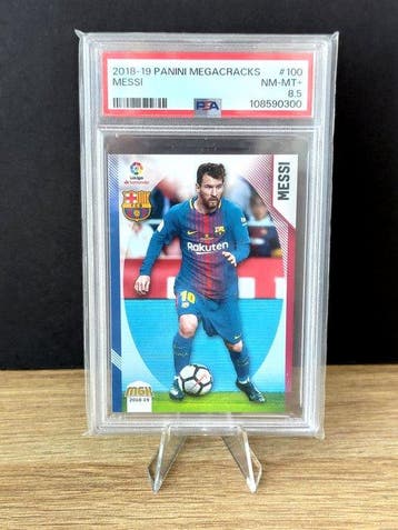 Panini Megacracks Lionel Messi - PSA Graded card, Nieuw