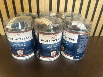 Veiling - 6x Gilde Meesters Project- & Trappenlak – Blank, Doe-het-zelf en Verbouw, Verf, Beits en Lak, Nieuw
