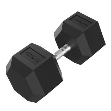 Tunturi Platinum Hex Rubber Dumbbell, 37.5kg, Verzenden, Nieuw