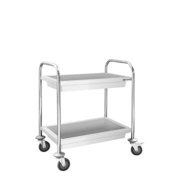 GGM Gastro | Serveerwagen - 750x400mm - met 2 bladen & |, Verzenden