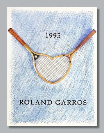 Donald Lipski - Originalplakat - Roland Garros 1995