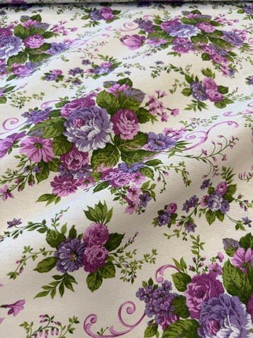 Decoratieve stof met een romantische en klassieke allure en