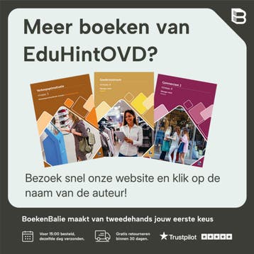 MBO-MR-CM1-90120 / Manager retail Commercieel 1 / theorie, Boeken, Schoolboeken, Verzenden, Gelezen, EduHintOVD