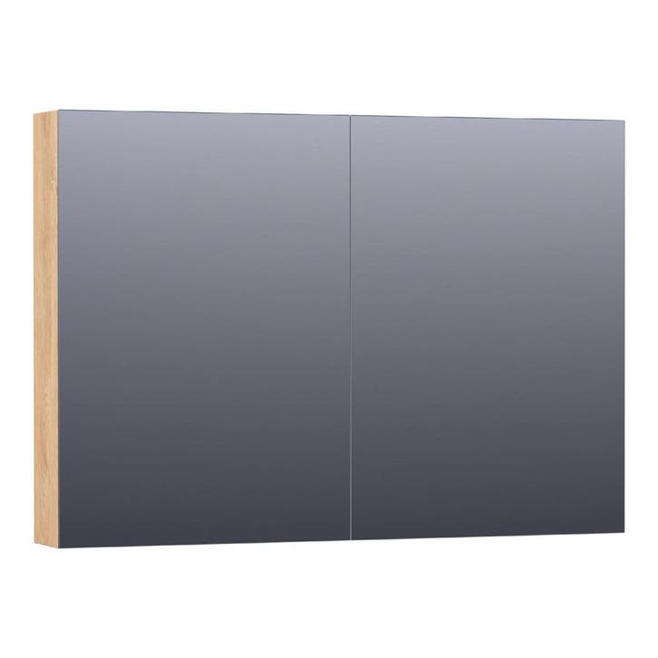 Brauer Impress Spiegelkast 100 cm - zonder Verlichting - Met, Huis en Inrichting, Badkamer | Badkamermeubels, Nieuw, Ophalen of Verzenden