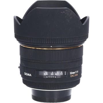 Tweedehands Sigma 50mm f/1.4 EX DG HSM Nikon-AF CM3028, Ophalen of Verzenden, Gebruikt, Overige typen