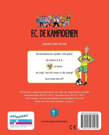 Paulien pakt de bal / AVI 2 / F.C. De Kampioenen Hec Leemans, Verzenden, Gelezen, Hec Leemans