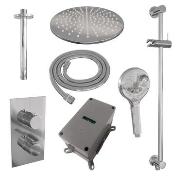 Brauer Chrome Carving Thermostatische Regendoucheset Inbouw, Ophalen of Verzenden, Nieuw