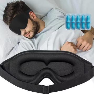 3D Slaapmasker met Oordoppen Lichtdicht Comfort, Verzenden, Nieuw