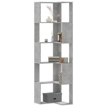 vidaXL Boekenkast 5-laags hoek 50x50x179 cm bewerkt hout, Huis en Inrichting, Kasten | Boekenkasten, Verzenden, Nieuw, 50 tot 100 cm