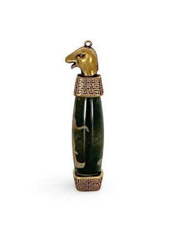 Tibetaanse amulet met prachtige DZI-perle KwanYin, Chinees