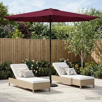 vidaXL Tuinparasol 270 x 270 cm Polyester Rechthoekig, Verzenden, Nieuw, 2 tot 3 meter