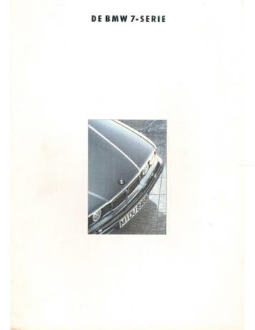 1992 BMW 7 SERIE BROCHURE NEDERLANDS, Nieuw, BMW, Author