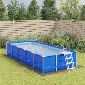 vidaXL Zwembadgrondzeil 640x321 cm polyester geotextiel, Verzenden, Nieuw